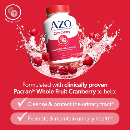 Azo Cranberry Arándano Rojo con Vitamina C - 100 Softgels