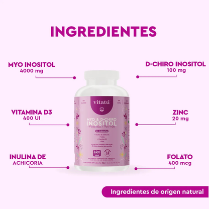 Vitatú Myo Inositol & D-Chiro Inositol 270 Cápsulas
