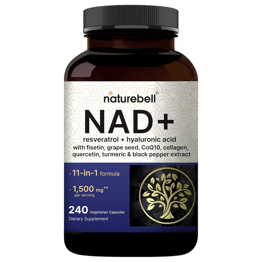 Naturebell NAD+ Resveratrol Con Ácido Hialurónico 240 Cápsulas