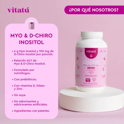 Vitatú Myo Inositol & D-Chiro Inositol 270 Cápsulas
