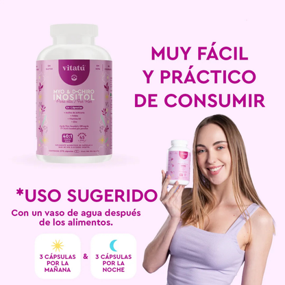 Vitatú Myo Inositol & D-Chiro Inositol 270 Cápsulas