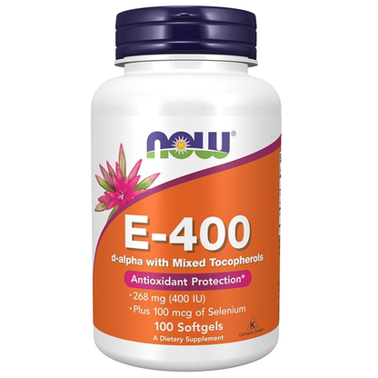 Now Vitamina E-400IU 100 Softgels