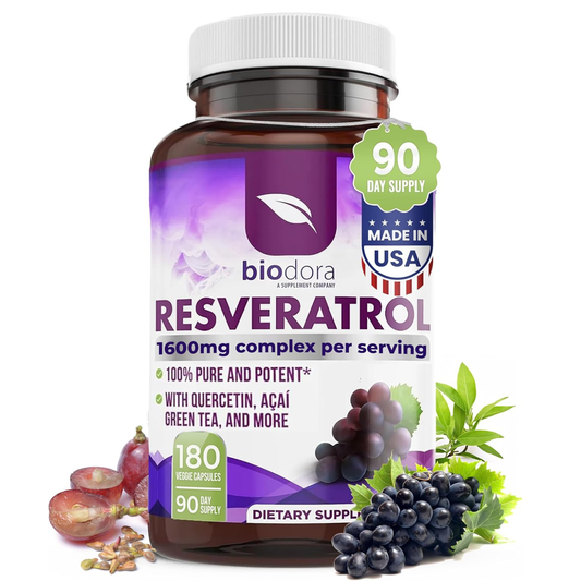 Biodora Resveratrol Complex 1600Mg 180 Cápsulas