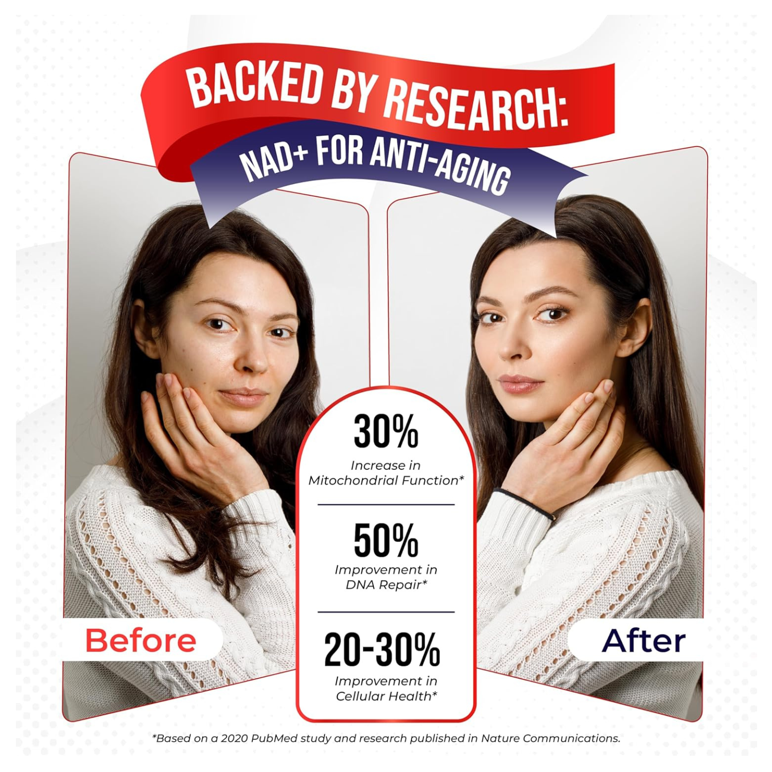Aumeto NAD+ Resveratrol 90 Capsulas