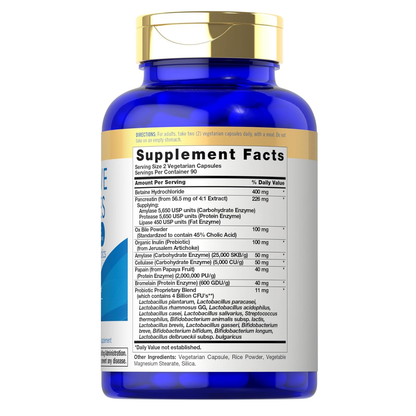 Carlyle Enzimas Digestivas Con Prebioticos Y Probioticos 180 Capsulas