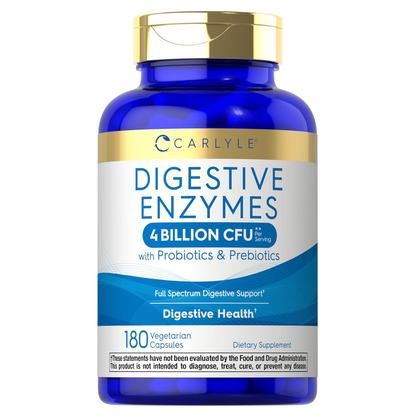 Carlyle Enzimas Digestivas Con Prebioticos Y Probioticos 180 Capsulas