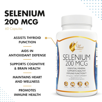 Coco March Selenio 200Mcg 60 Capsulas