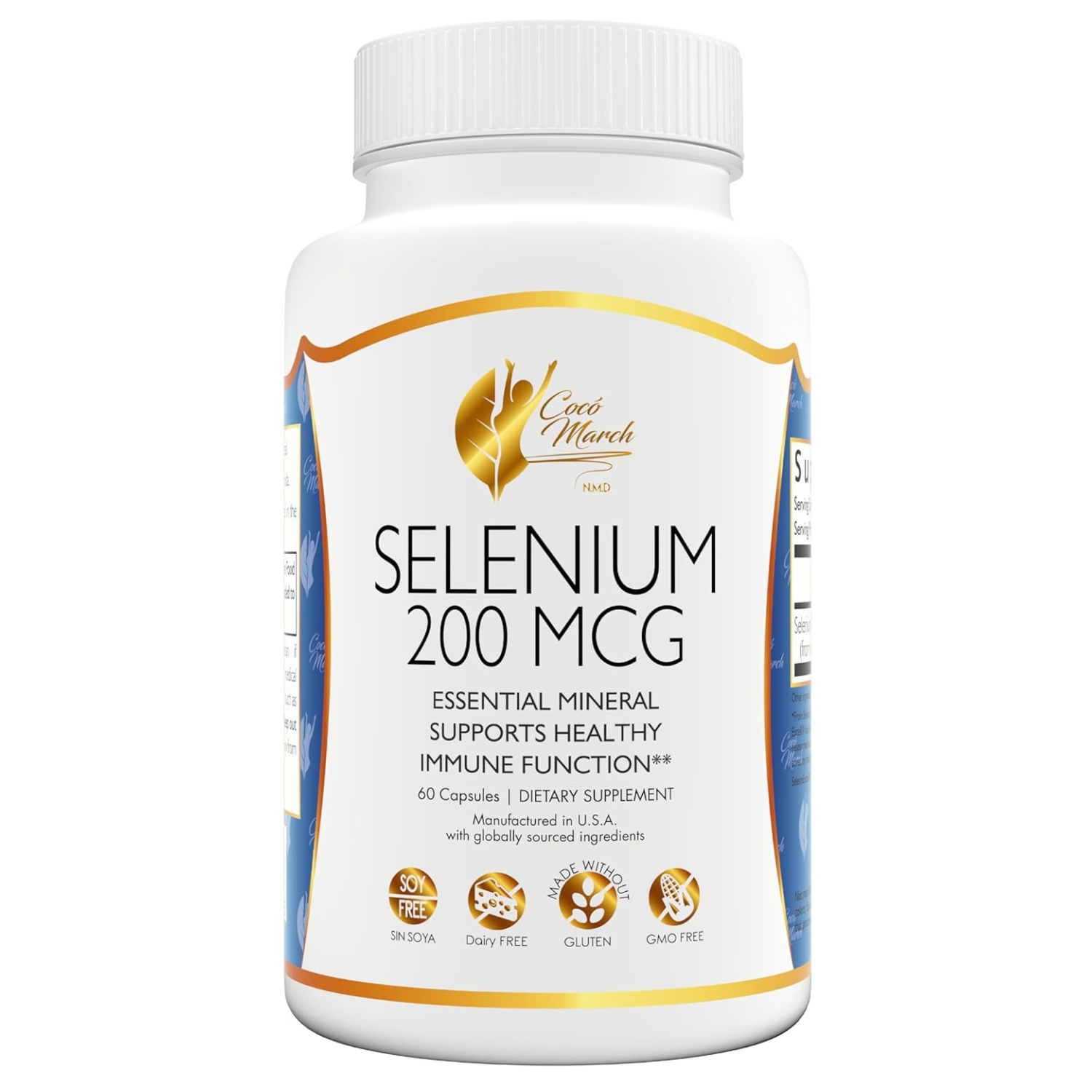 Coco March Selenio 200Mcg 60 Capsulas