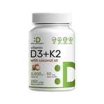 Deal Supplement D3 + K2 2000IU 250 Softgels