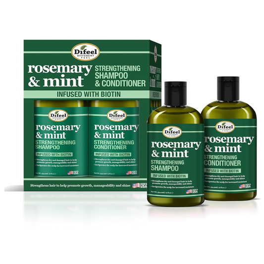 Difeel Set De Champú Y Acondicionador Romero Y Menta 1 Litro