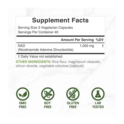 Deal Supplement NAD+ Resveratrol 1000Mg 120 Capsulas