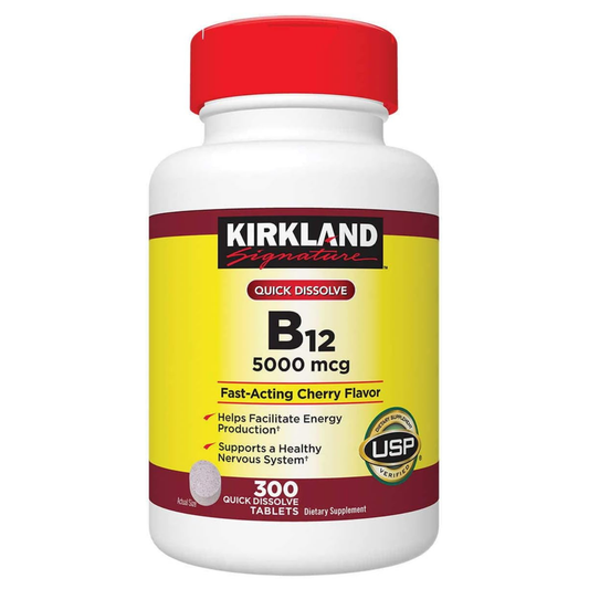 Kirkland Meticobalamina Sublingual Vitamina B12 5000Mcg 300 Tabletas