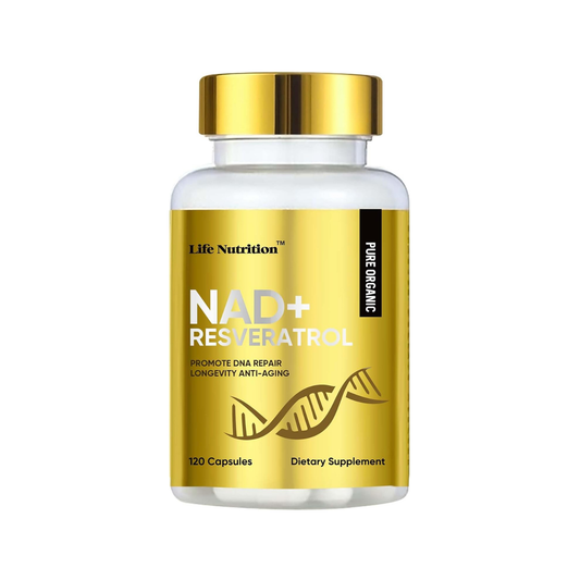 Life Nutrition NAD+ Resveratrol 120 Capsulas