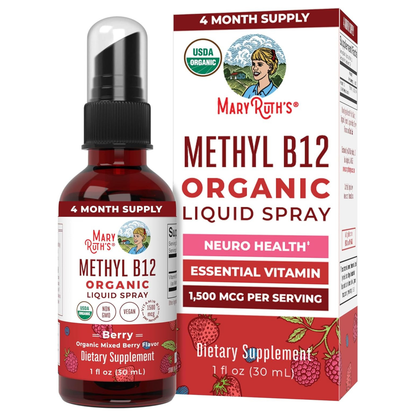 MaryRuth´s Spray líquido de vitamina B12 orgánica 30Ml