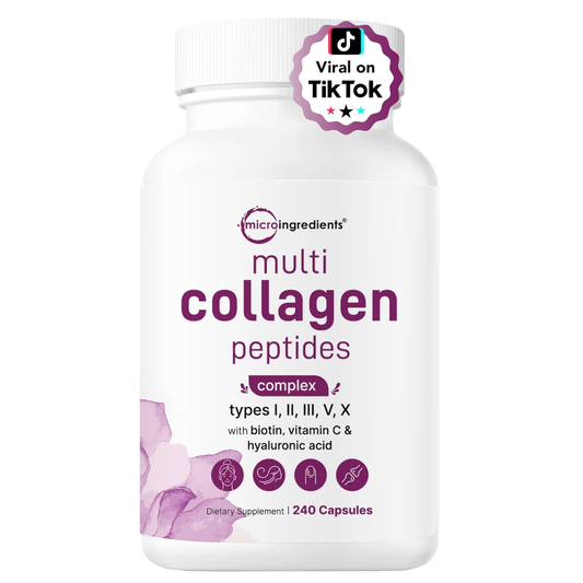 Micro Ingredients Multi Collagen Peptides 240 Capsulas