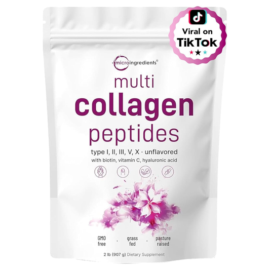 Micro Ingredients Péptidos Multicolágeno En Polvo Sabor A Chocolate 2 libras