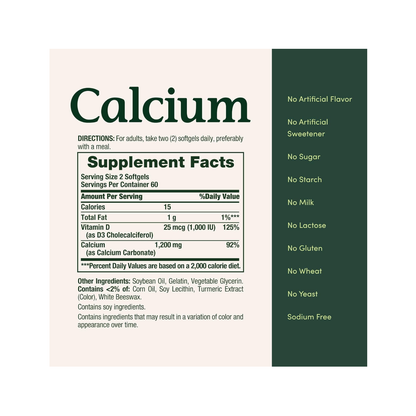 Nature´s Bounty Calcio Con Vitamina D3 120 Softgels