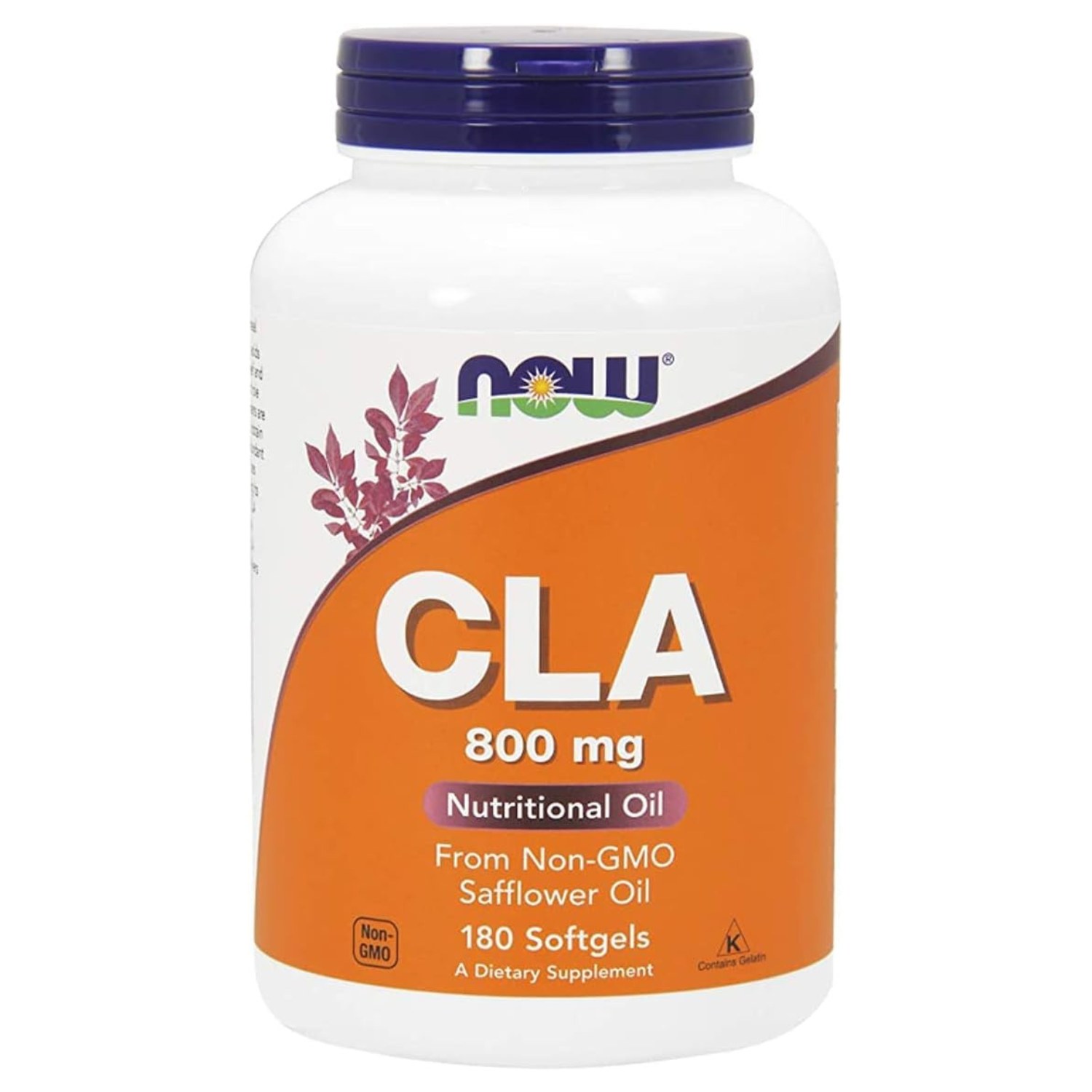 Now CLA (ácido linoleico conjugado) 800Mg 180 Softgels