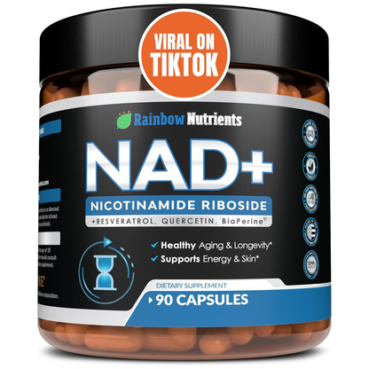 Rainbow Nutrients NAD+ Resveratrol 90 Capsulas