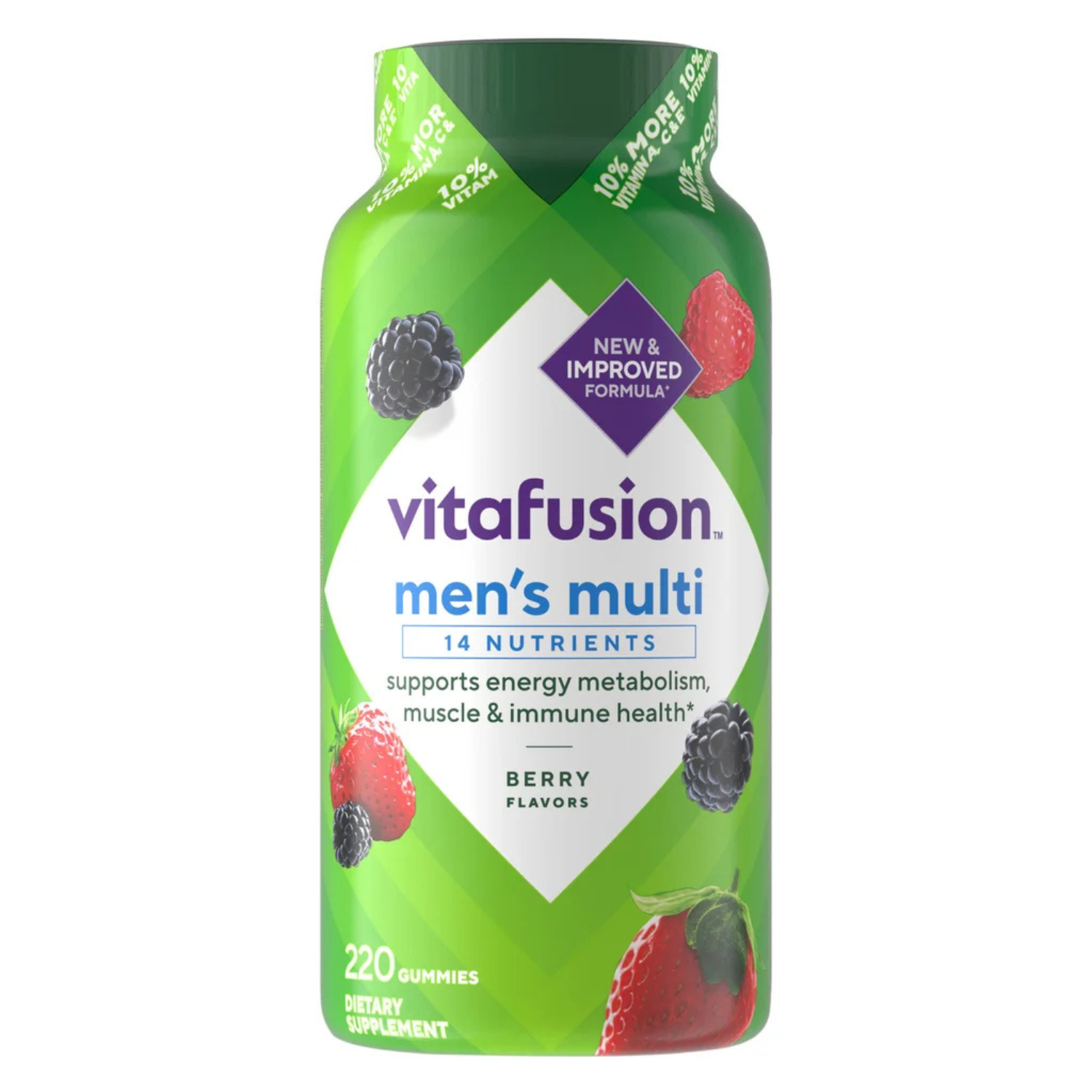 Vitafusion  Multivitaminicas para hombres 220 Gomitas 